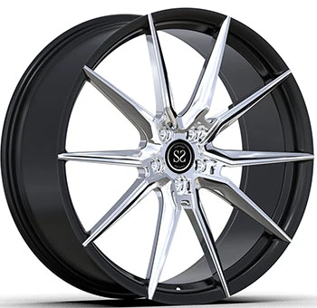 BMW 5 Tuning Style Mặt được đánh bóng và Vành đen 1-PC Vành rèn 20x9,5 và 20x10,5
