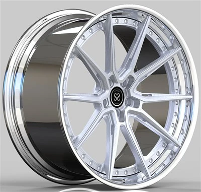 BMW M5 Custom 2-PC Vành Chỉnh kiểu đánh bóng môi và đĩa chải