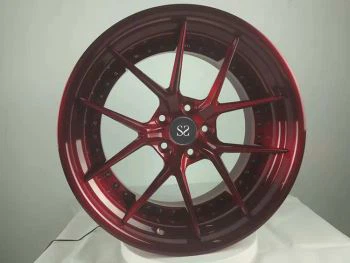 Vành bánh xe rèn 2-PC màu đỏ 20x10 tùy chỉnh cho Audi R8 RS6 Q5