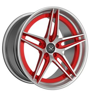 Bánh xe rèn 2 màu Vành tùy chỉnh nhôm