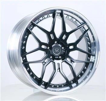 Gloss Black Center Đánh bóng Thùng 2 mảnh Rèn 21x9.5 21x11 So le cho Vành bánh xe hợp kim Mercedes Benz C Class