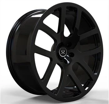 Bánh xe đen bóng 1 mảnh Monoblock rèn 22 inch 22x10 cho vành xe hợp kim Durango