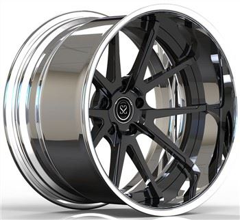 SSJK2019 Tùy chỉnh rèn 2- PC 6061- Vành hợp kim nhôm T6 5x120 Mặt đen và thùng được đánh bóng 18 19 20 21 22 inch cho BMW M3 X3